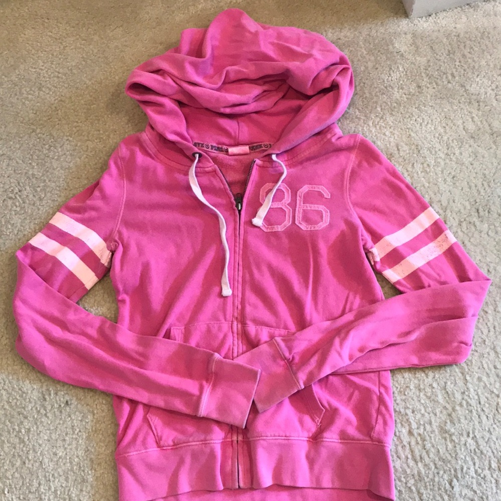 Victoria’s Secret PINK size Medium zip up hoodie